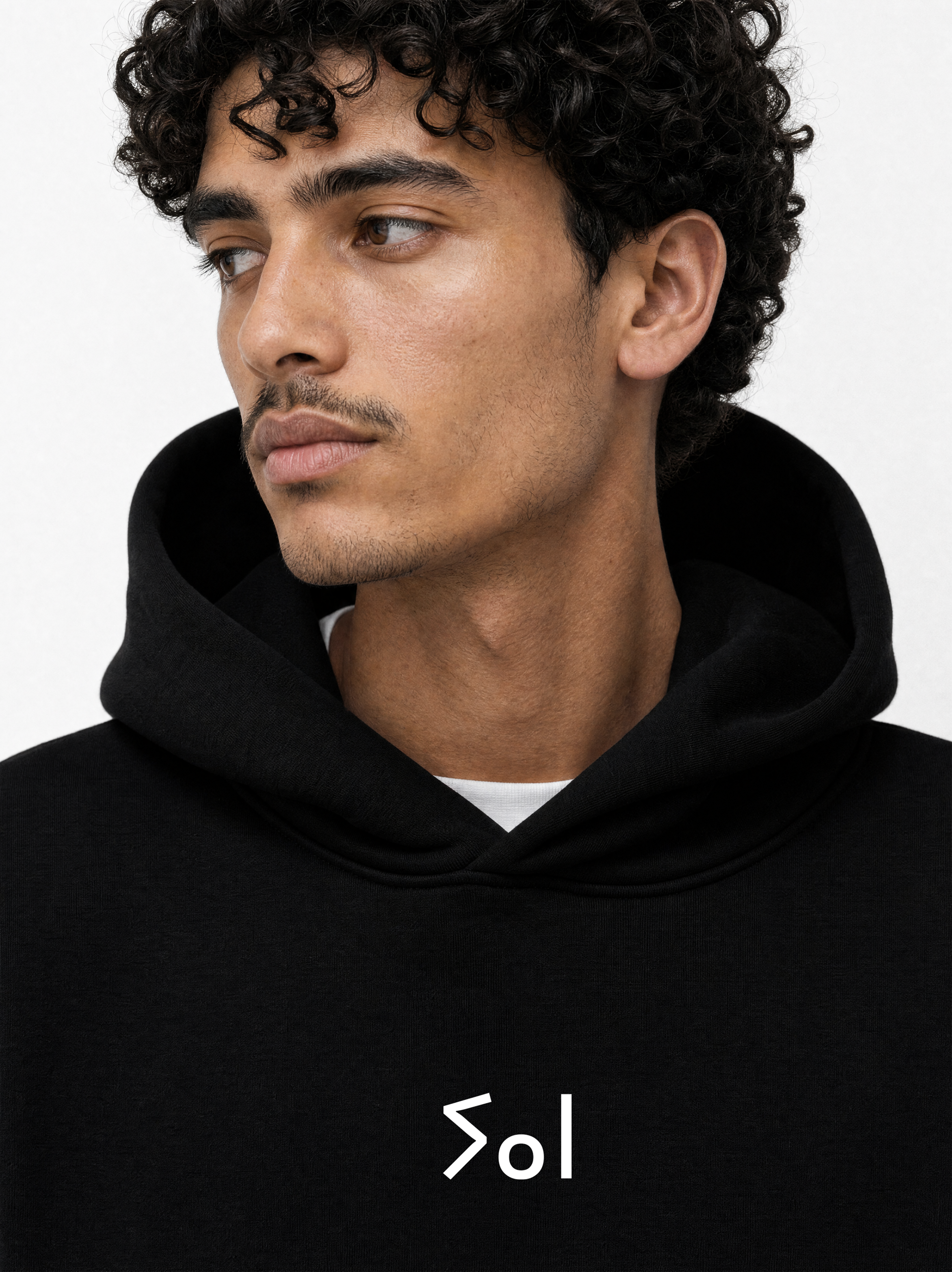 SWEAT À CAPUCHE COZY - NOIR détail 3