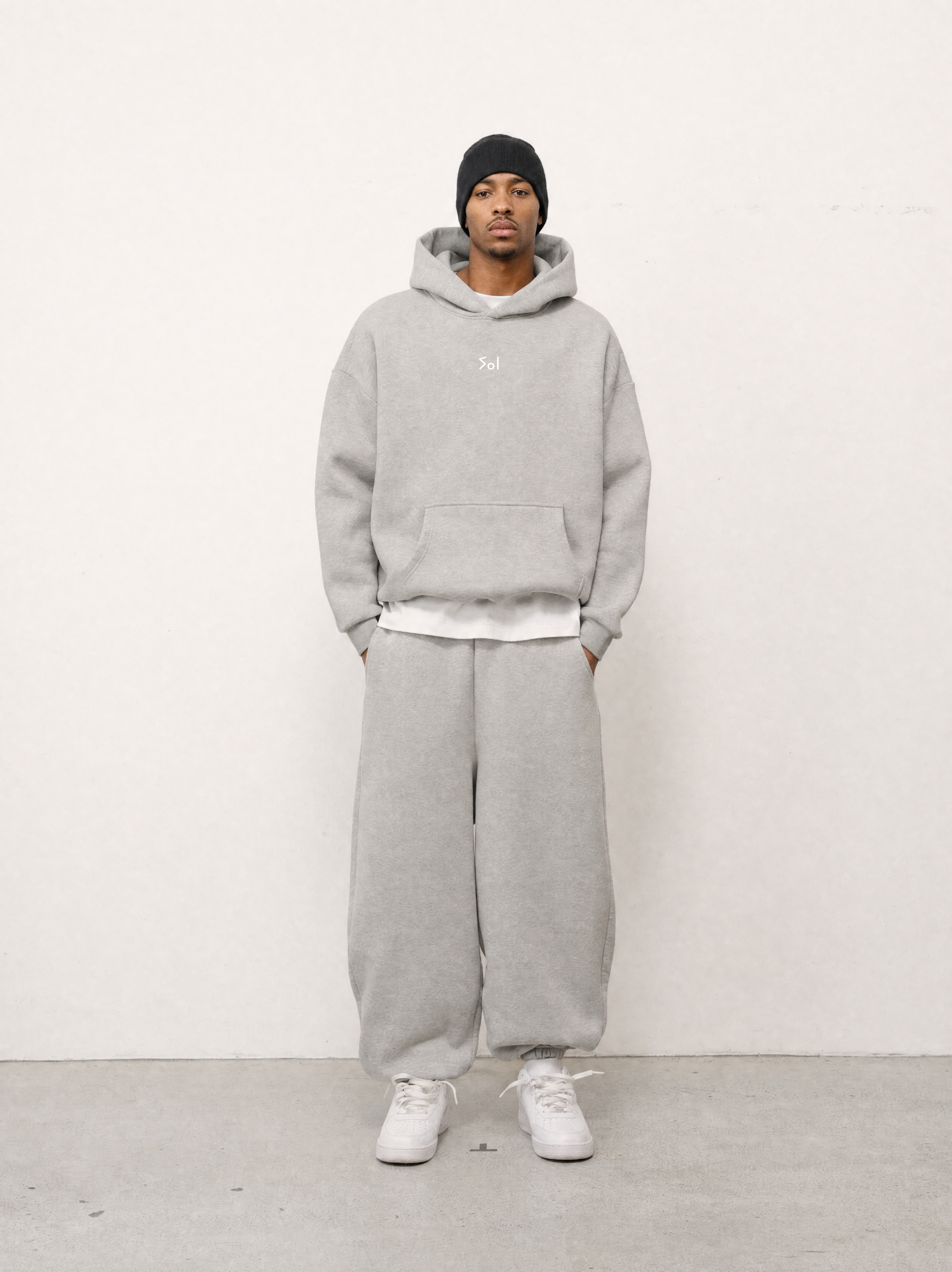 COZY HOODIE - GREY detail 3